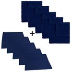 The One Keuken set - 5 x theedoek & 5 x keukendoek - Navy