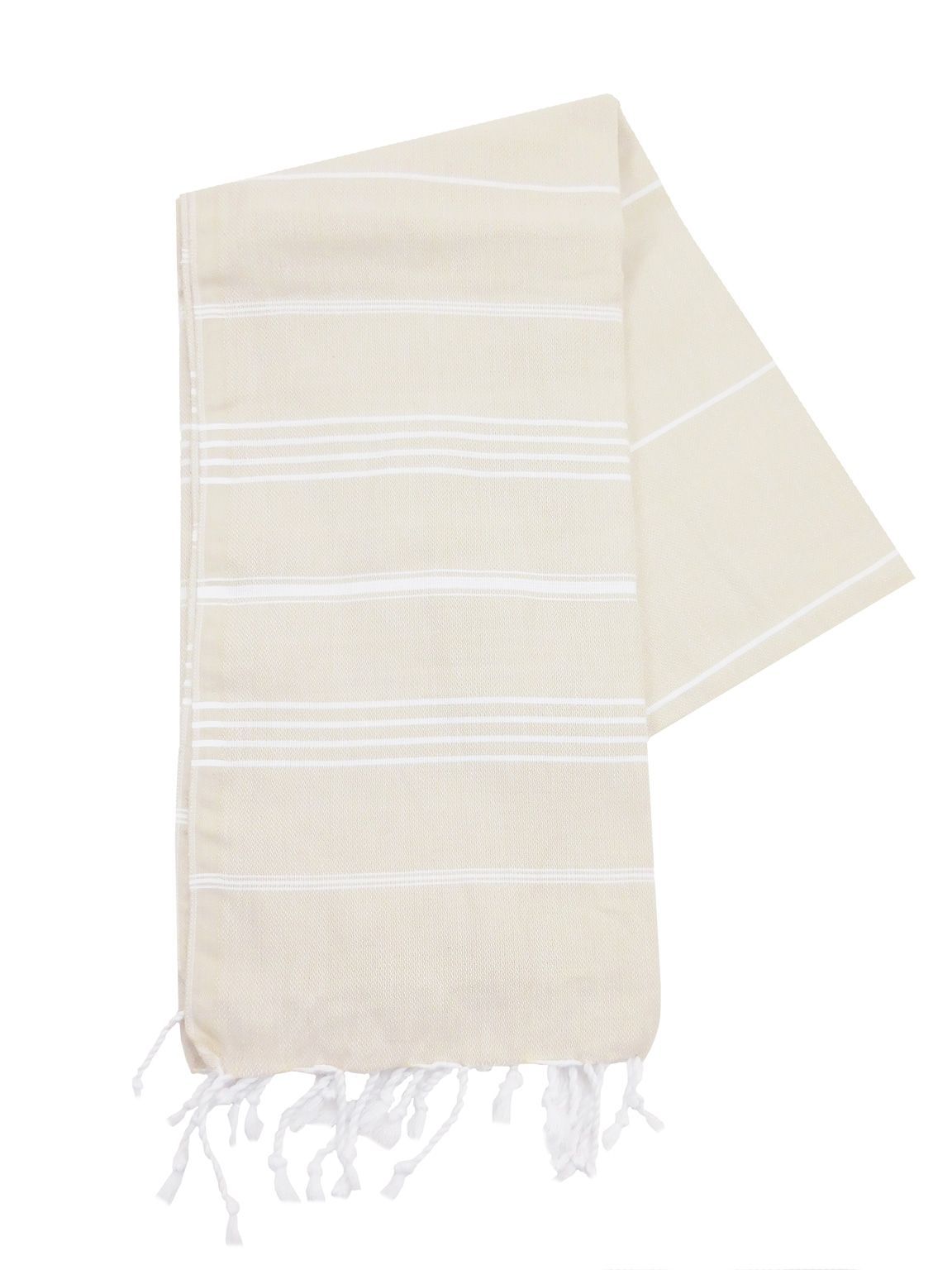 The One Towelling Hamamdoek Beige/Wit