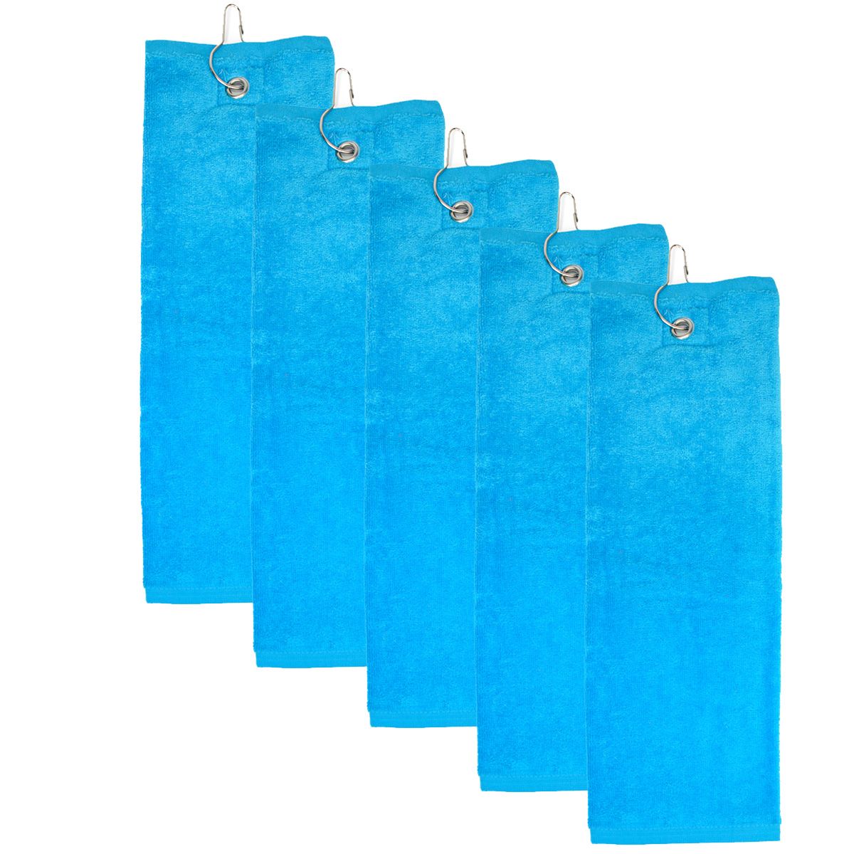 The One Golfhanddoek 40x50 cm 450 gram Turquoise (5 stuks)