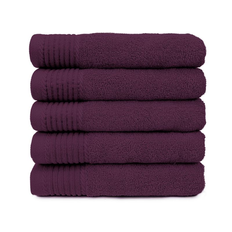 The One Handdoek Deluxe 50x100  550 gr Plum (5 stuks)