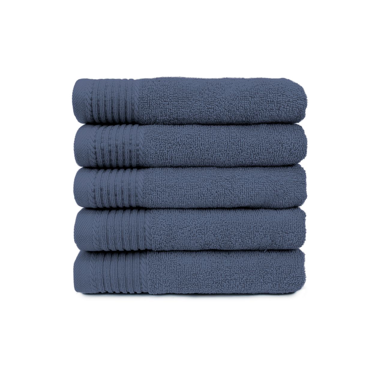 The One Handdoek 50x100 cm 450gram Faded Denim (5 stuks)