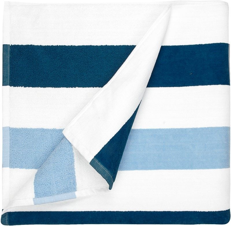 The One Towelling Strandhanddoek 90 x 190 cm Stripe Navy blue/light blue