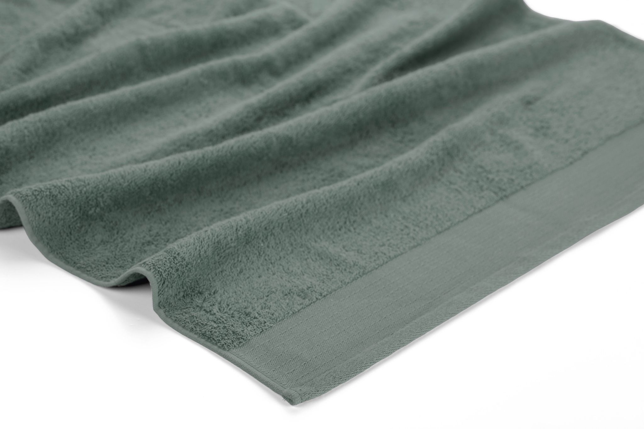 Walra Soft Cotton Handdoek 70 x 140 cm 550 gram Legergroen - 4 stuks