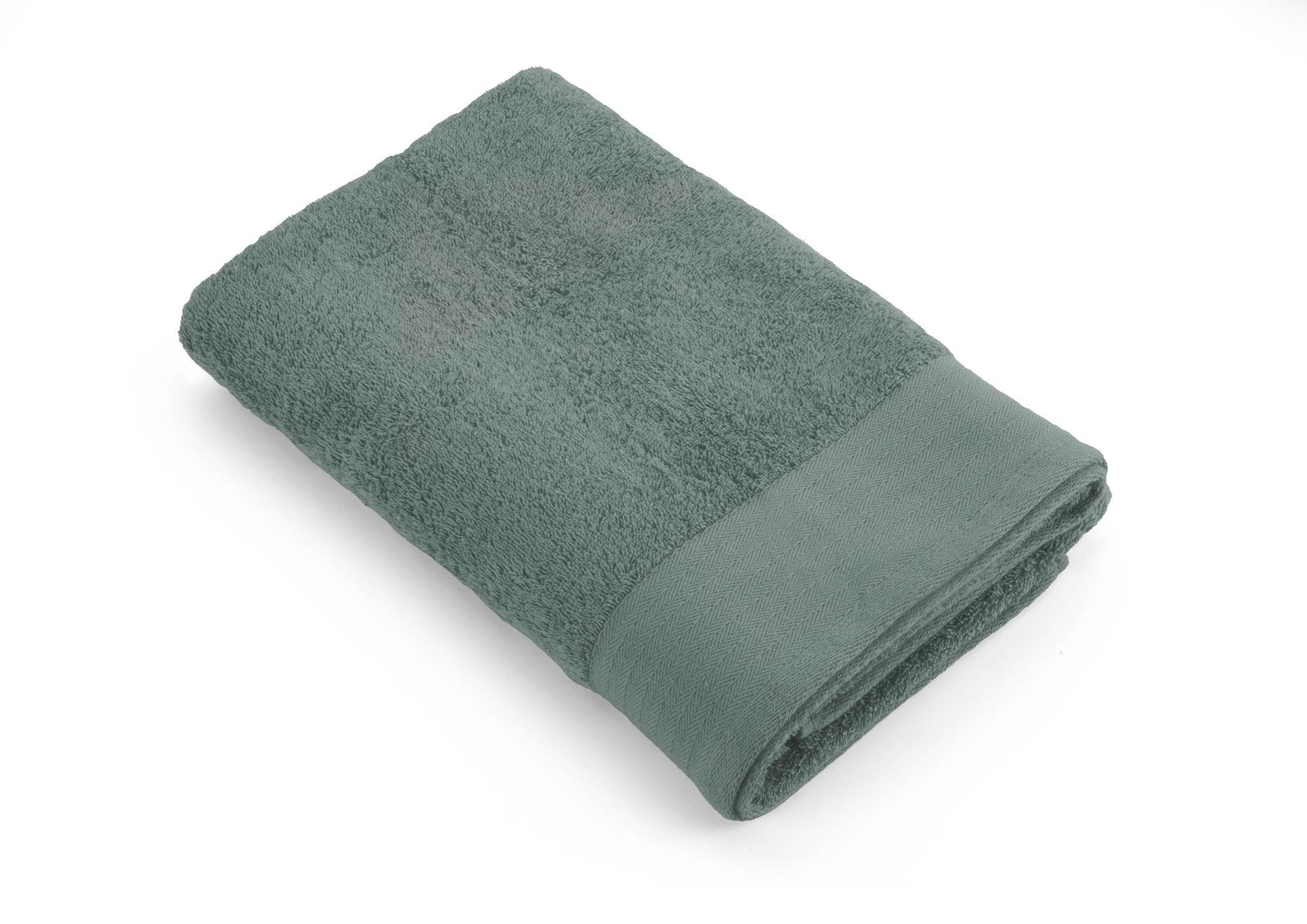 Walra Soft Cotton Handdoek 70 x 140 cm 550 gram Legergroen - 4 stuks