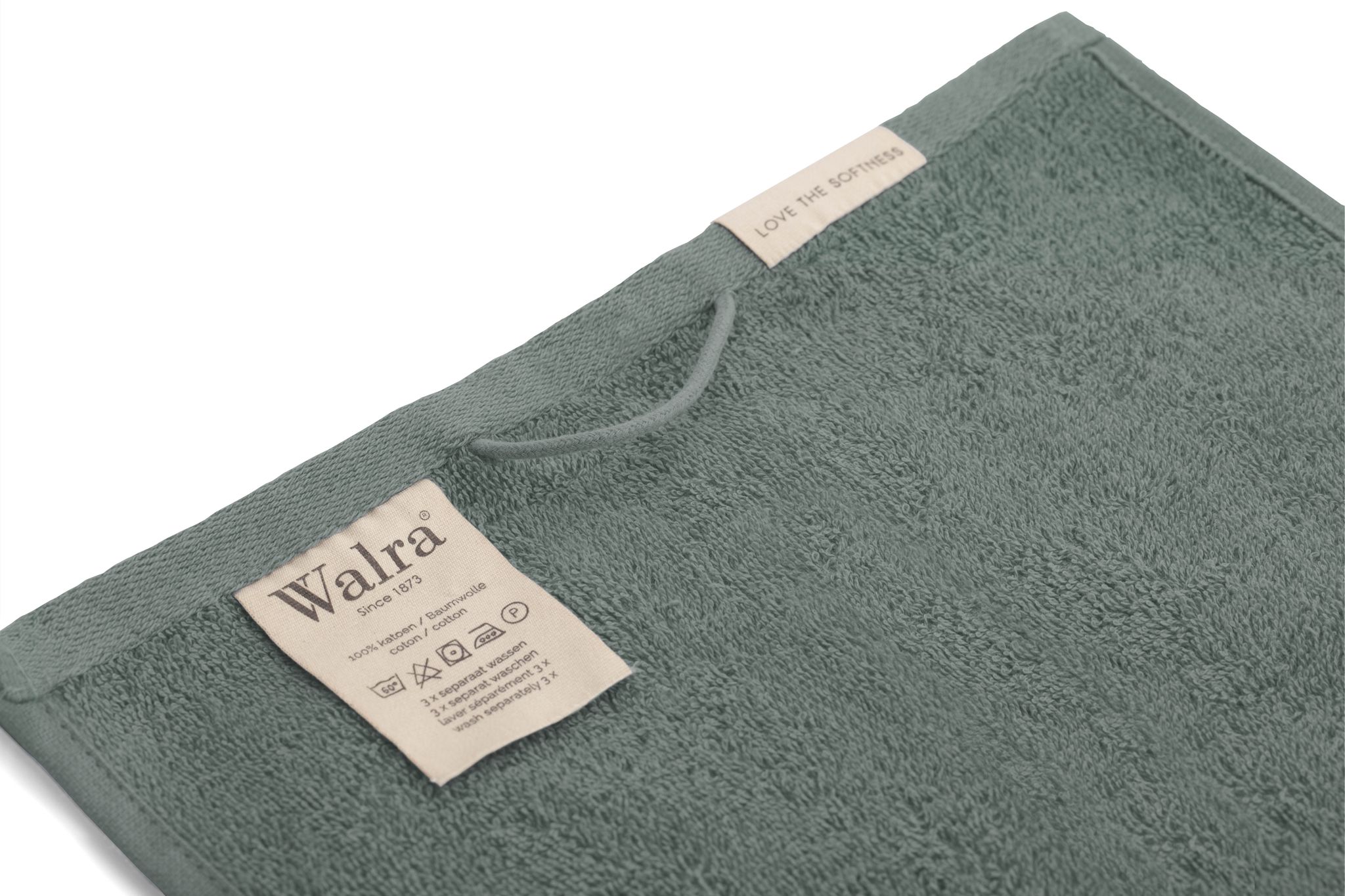 Walra Soft Cotton Gastendoekje 30 x 50 cm 550 gram Legergroen - 8 stuks