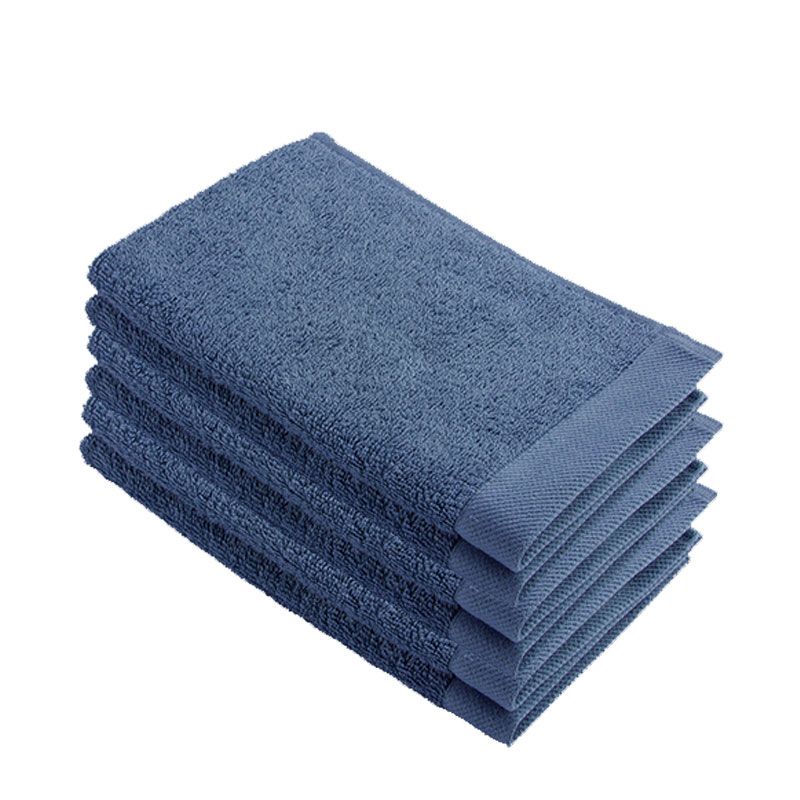 Walra Remade Cotton Gastendoekje 30 x 50 cm 550 gram Blauw - 6 stuks