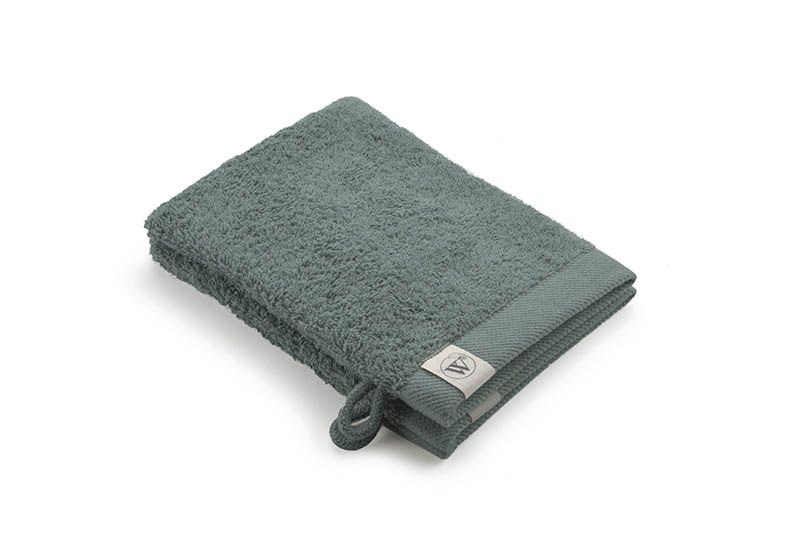 Walra Remade Cotton Washandje 16 x 21 cm 550 gram Donker Groen - 6 stuks