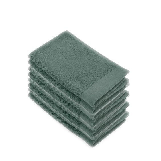 Walra Soft Cotton Gastendoekje 30 x 50 cm 550 gram Legergroen - 8 stuks