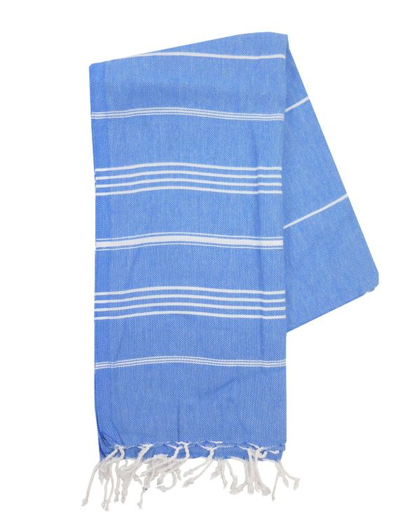 The One Towelling Hamamdoek Blauw/Wit