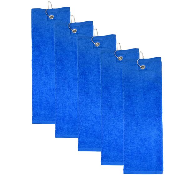 The One Golfhanddoek 40x50 cm 450 gram Blauw (5 stuks)