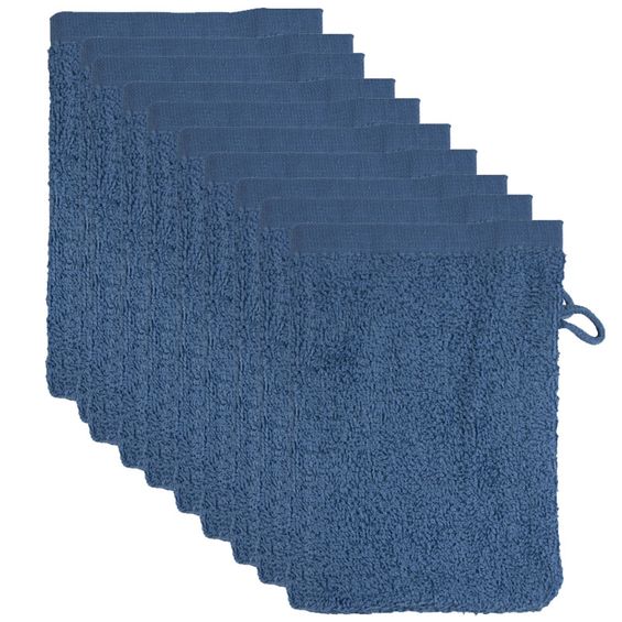 The One Voordeelpakket Washandjes Faded Denim - 10 stuks