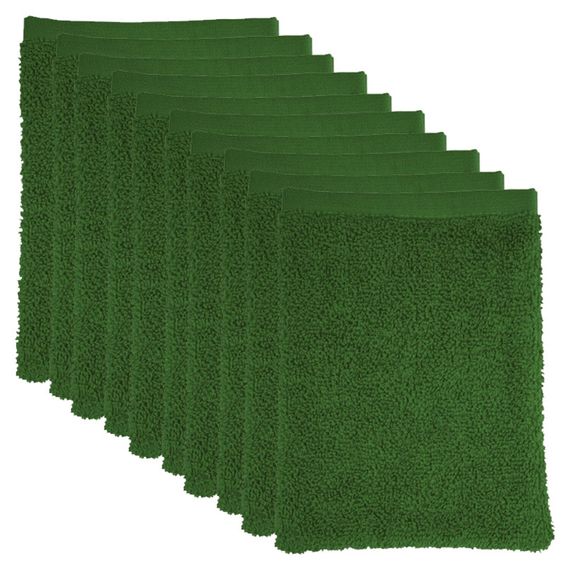 The One Voordeelpakket Washandjes Groen - 10 stuks