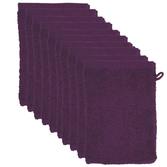 The One Voordeelpakket Washandjes Plum  - 10 stuks