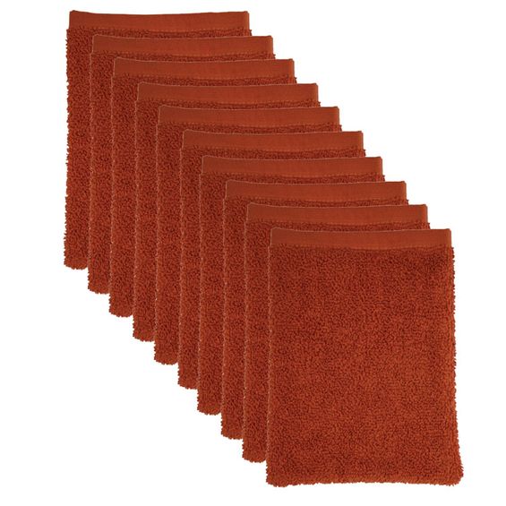 The One Voordeelpakket Washandjes Terra Spice - 10 stuks