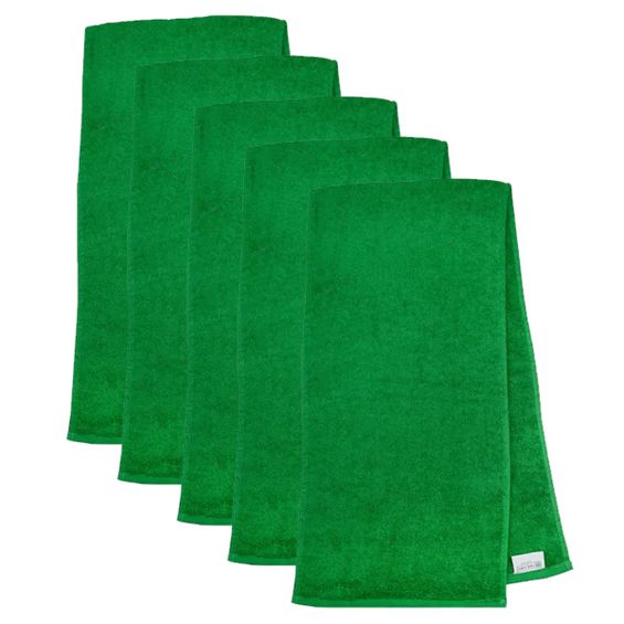 The One Sporthanddoek 30x130 cm 450 gram Groen (5 stuks)