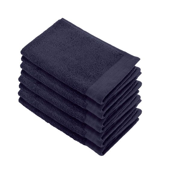 Walra Soft Cotton Gastendoekje 30 x 50 cm 550 gram Navy - 8 stuks