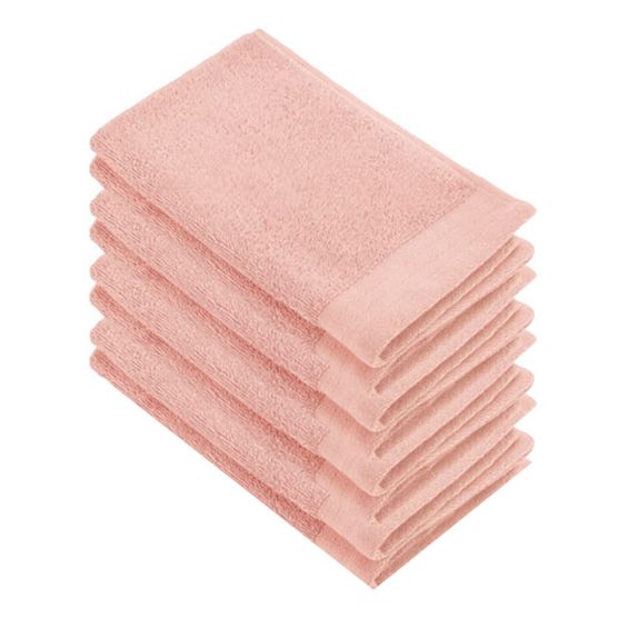 Walra Soft Cotton Gastendoekjes 30x50 cm 550gram Roze - 8 stuks